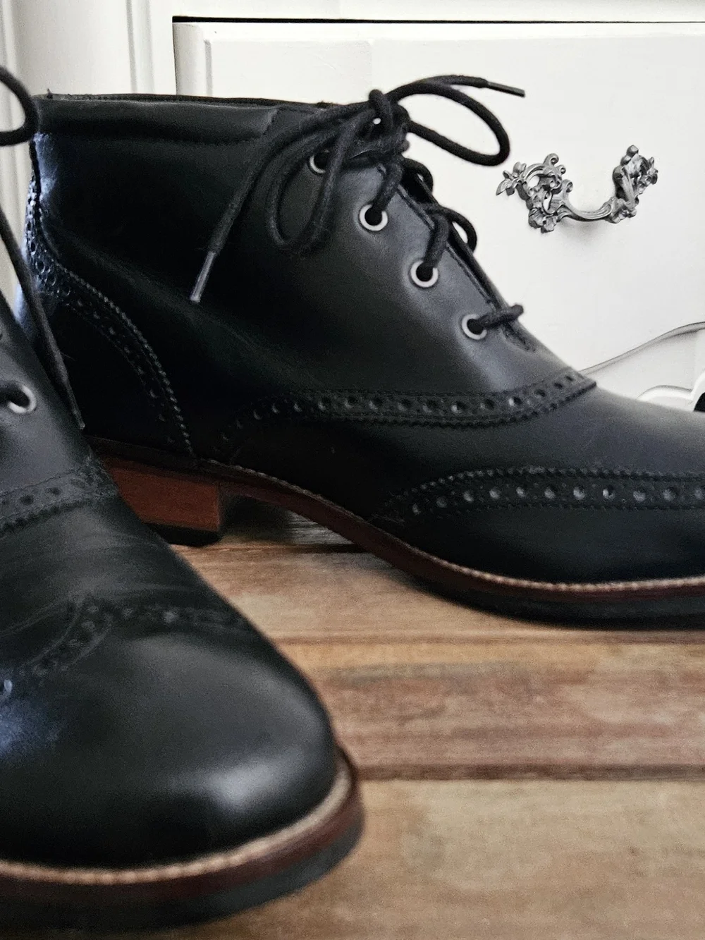 Cole Haan-Classic Black Leather Boots Size 11M